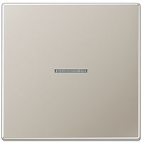 Лицевая панель Jung LS990 metal для 1-кл. выключателя с подсветкой сталь картинка